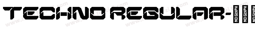 Techno Regular字体转换